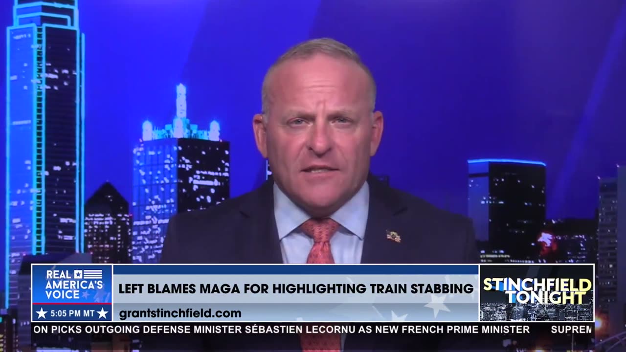 LEFT BLAMES MAGA FOR HIGHLIGHTING TRAIN STABBING