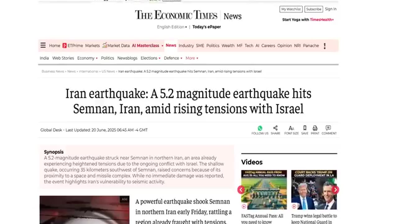 RFB - the plot thickens - straight out of 'conspiracy theory' - HAARP Strikes Again in IRAN!