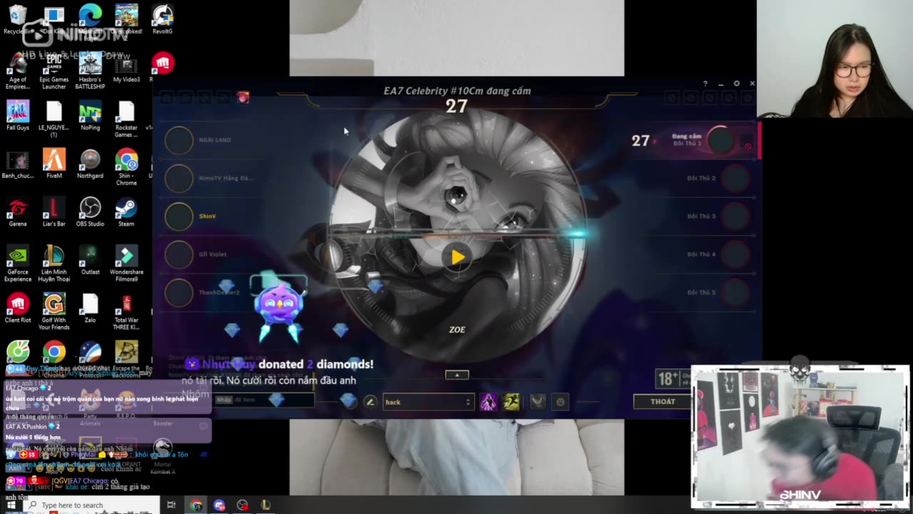15/4/2025 - Part 2 - Reaction Shinv nó tài, bbk nô lệ đồng tiền