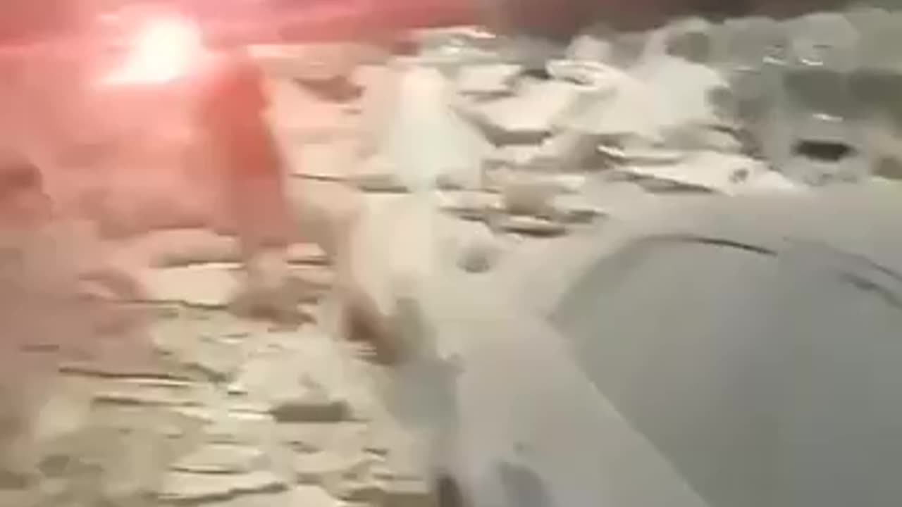 The aftermath of an Iranian missile attack in central Israel