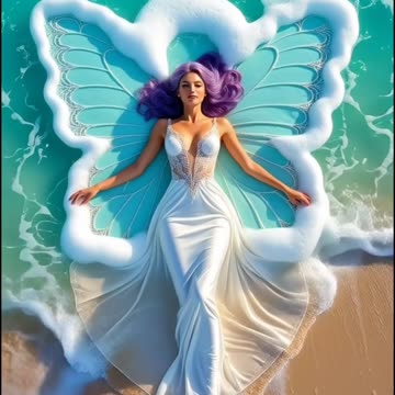 Ethereal Beauty on the Shore | Tim Walker-Inspired Ocean Fantasy