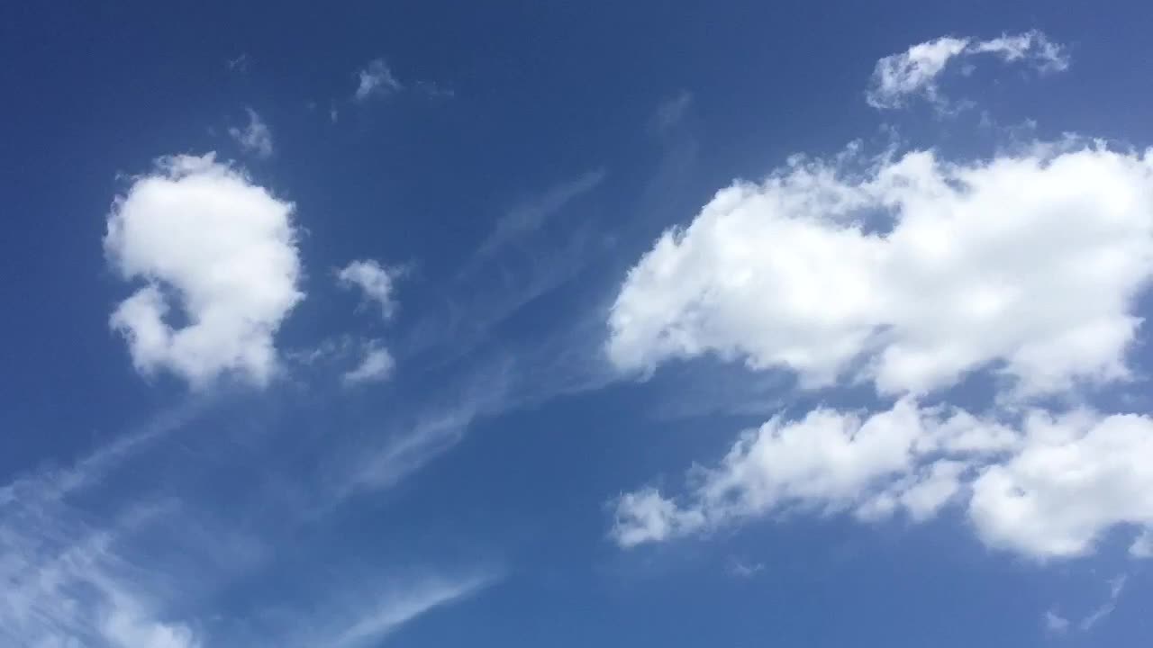 Blue sky & white clouds, sure be surprises.
