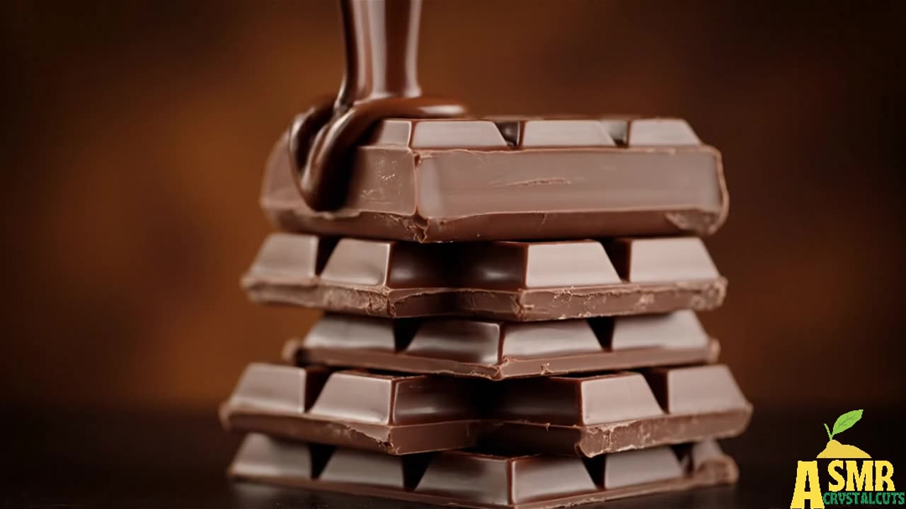 Melted Chocolate Flowing Over Chocolate Tower in Slow Motion – Satisfying & Mesmerizing ASMR