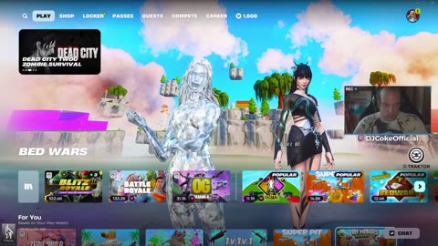 🔴 #Live [GR/CY/EN/BG] 🎮:Fortnite dike mu!! | Follow @ social: @DJCokeOfficial | !addme !social |