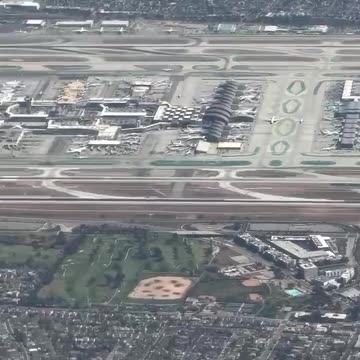 Los Angeles Airport, USA, aerial view