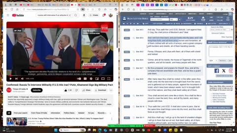 is EZE 38:7 being fulfilled with Iran (persia), Russia(Gog) mutual military protection agreement?