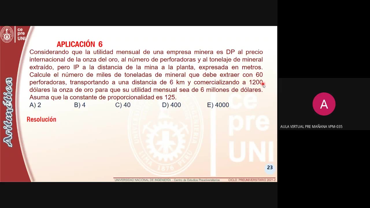 CEPRE UNI 2022 - 1 | Semana 02 | Aritmética S1