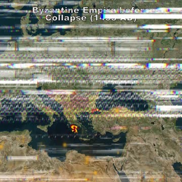 Byzantine Empire at Greatest Extent (1025 AD) vs Byzantine Empire before Collapse (1453 AD)-6