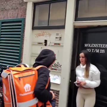 Sight from the Red Light District - Amsterdam.