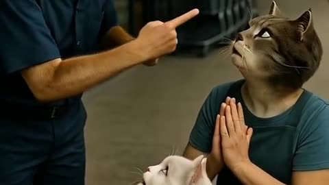 Cat funny video