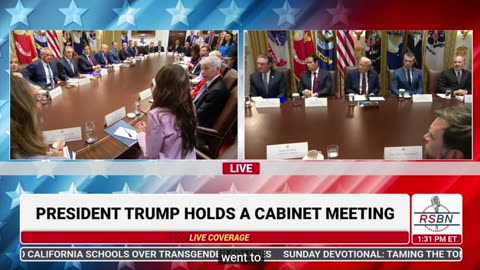 TUESDAYS LIVE SHOW WITH JUSTIN TRUMP HOLDS CABINET MEETING - 8/26/25