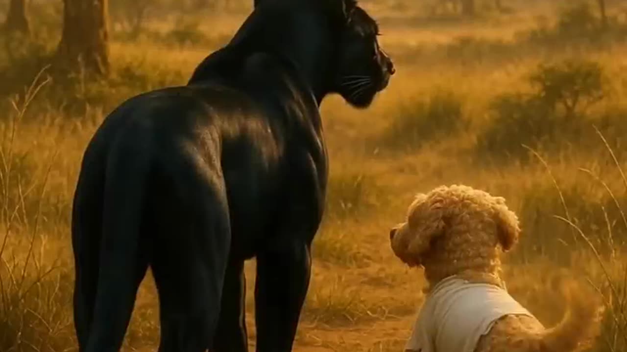 Dog Saves Panther! Wildlife Rescue Hero
