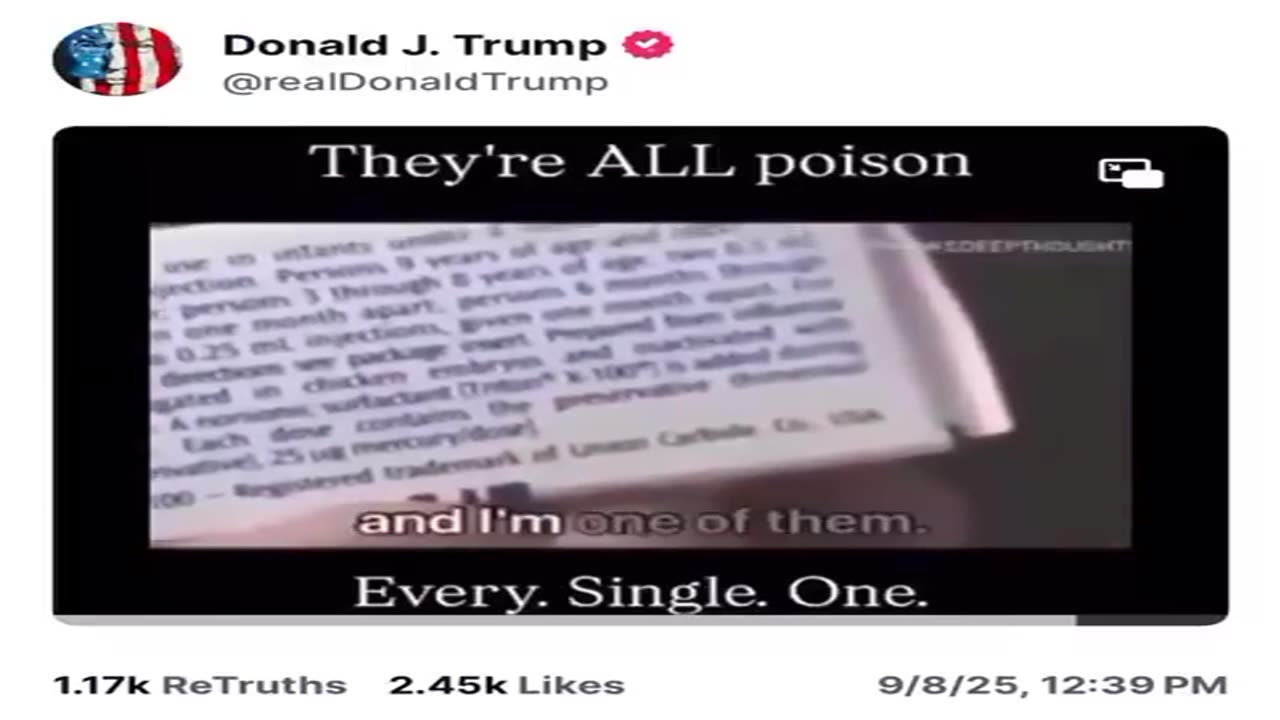 POSTED FROM TRUMP’S TRUTH SOCIAL, I DON’T THINK TRUMP IS HAVING AN EPIPHANY.