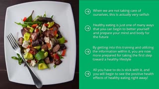 Eating Healthy - Conclusion