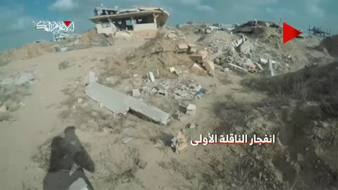 Dark Shadow from the Ruins — Hamas Fighter Destroys Israeli Armored Vehicle with "Shavaz"