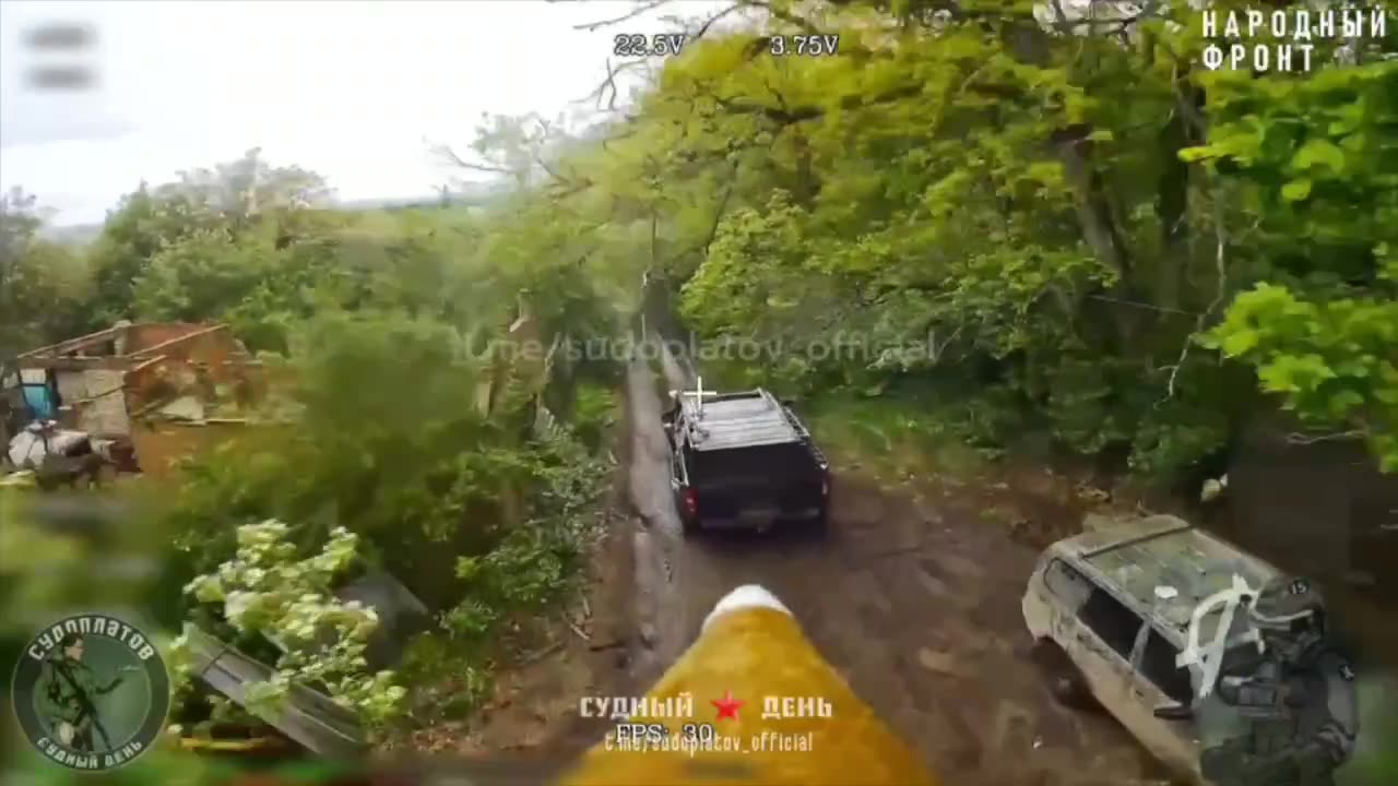 Russian FPV Drones Hunt Ukrainian Vehicles In Kharkiv