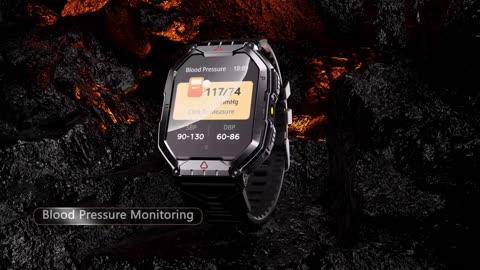 New Military Smart Watch 2.01-inch HD Screen GPS IP68 Outdoor Sports Tracker 24H Health Monitoring