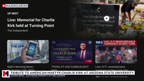 🕯 Tribute to American Martyr Charlie Kirk at Arizona State University [LIVE]