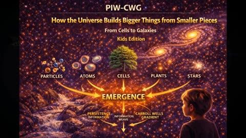 Episode 15 PIW–CWG (Kids Edition) “How the Universe Builds Bigger Things from Smaller Pieces”