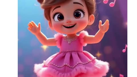 "Nikki Ka Dance Masti – Cute Cartoon Girl Dancing!"