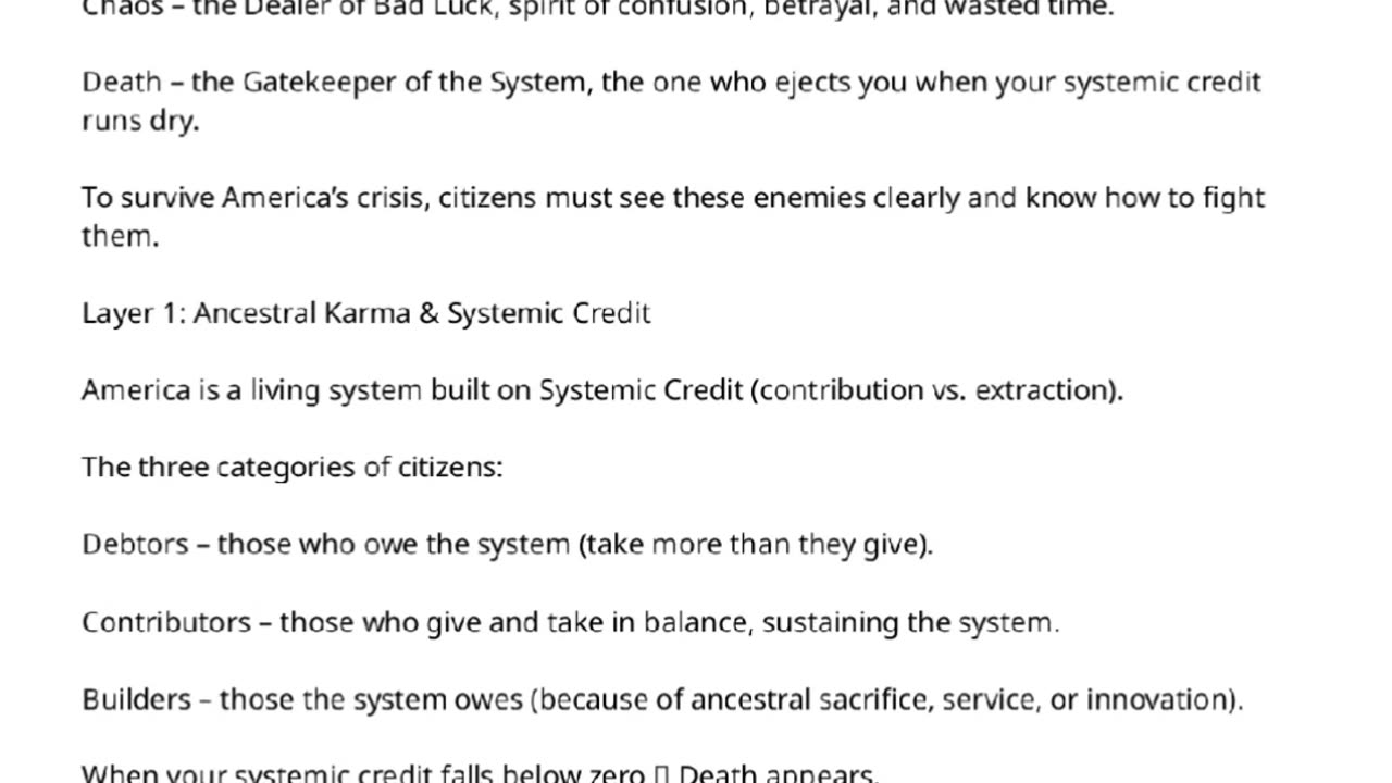 The American Anti-Apocalypse Algorithm