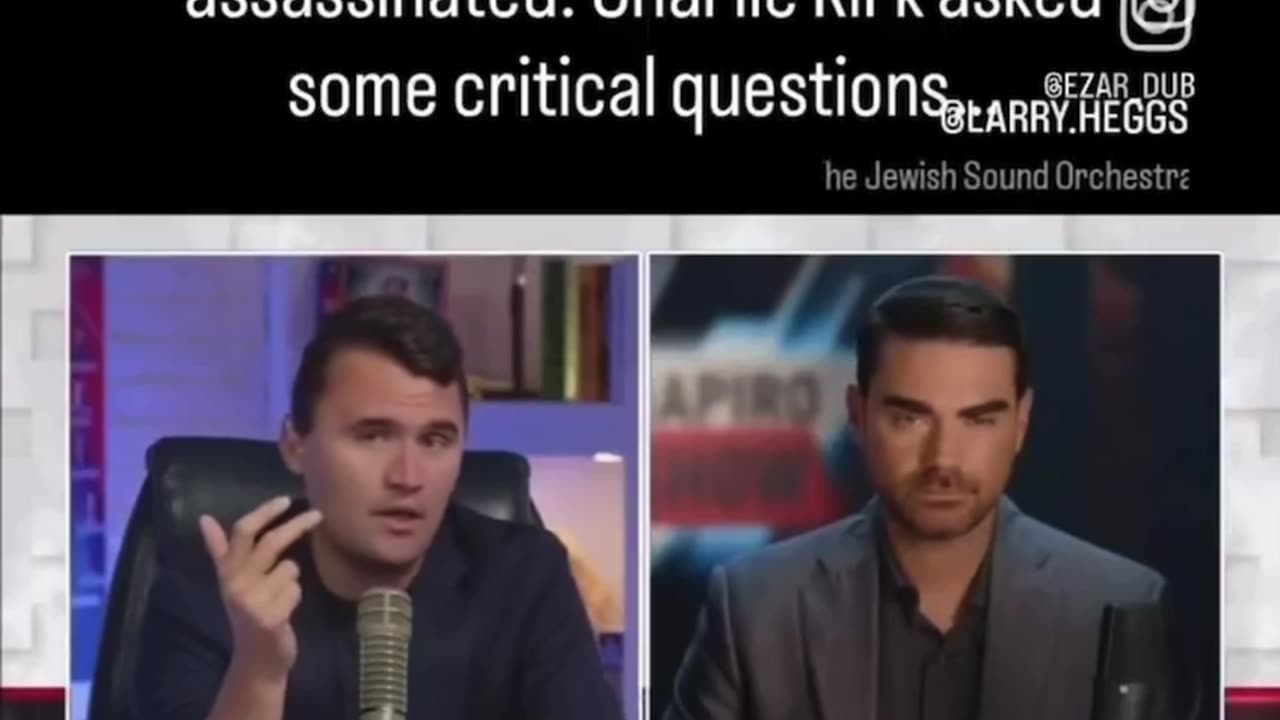 Charlie kirk asking questions about israel 48hrs before he was murdered...
