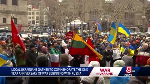 Hundreds rally in Boston for Ukraine