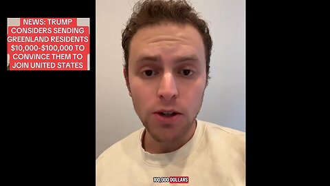 President Trump Considers Sending Greenland Residents $1,000's of dollars as incentive to join USA ~ with Aaron Parnas 1/8/26
