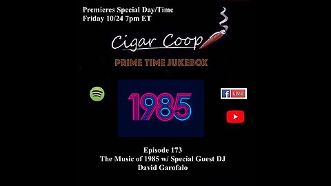 Prime Time Jukebox Episode 173: The Music of 1985 with Special Guest DJ David Garofalo