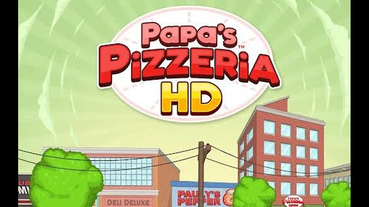"Getting hang of it." Papa's Pizzaria HD Part 5