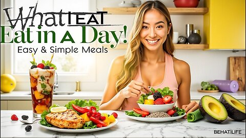 What I Eat in a Day to Stay Healthy & Fit (EASY & SIMPLE MEALS) || BEHATILIFE