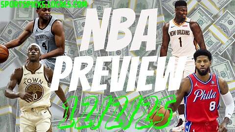 NBA Betting Preview - 12/2/25