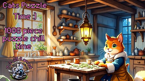 Cats Crafting Nest - Puzzle chill time :) E - 01