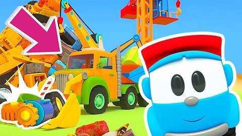 The construction of a new street vehicle for kids! Leo the truck assembles cars and machines.
