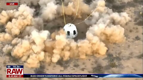 BREAKING NEWS🚨 Blue Origin’s Capsule lands safely on Earth. 🌎