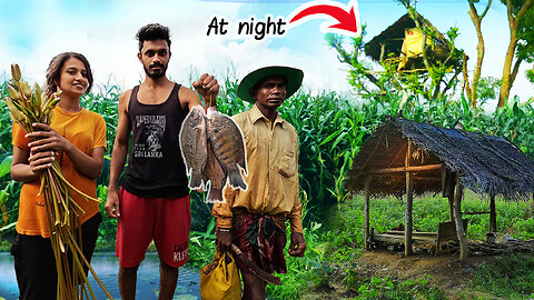 We Found a Real Survival Man Deep in the Wild 🌲 |Treehouse Night & Wild Cooking