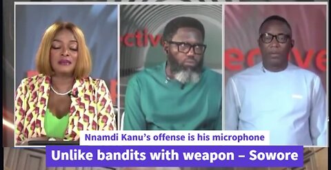 Sowore on AriseTV Tinubu Must Drop Kanu’s Case No Legal Basis for Detention #FreeMaziNnamdiKanuNow