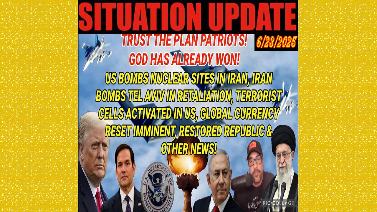 SITUATION UPDATE 6/23/25 - Iran Bombs Tel Aviv In Retaliation, Terrorist Cells Activated In US