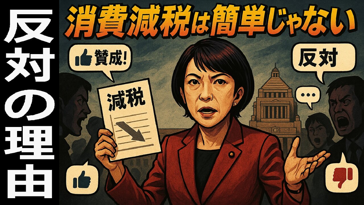 🤣高市政権の試練！なぜ消費税0％が動かないのか？反対する勢力とその理由