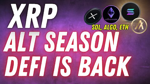 XRP, SOL, ALGO STAKING YIELD CRYPTO ALT SEASON IS COMING