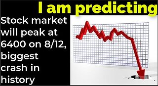 I am predicting: Stock market will peak at 6400 on Aug 12, biggest crash in history