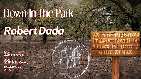 "Down In The Park" - A music video cover of the classic Tubeway Army / Gary Numan Hit By Robert Dada