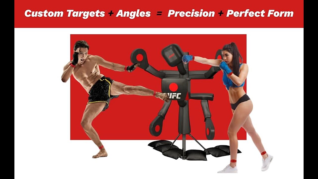 BAS UFC Body Action System - Fully Adjustable Punching & Kicking Pads - Martial Arts Training: MMA