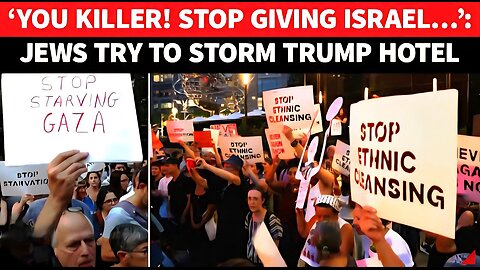 Shocking Stir In New York; Massive Revolt By Jews Against 'Gaza Genocide Funding’ At Trump Hotel