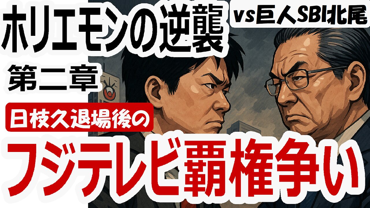 ホリエモンの逆襲・第二章──巨人SBI北尾と堀江貴文が再び交錯する、20年越しのフジテレビ戦争 #堀江貴文 #SBI北尾 #フジテレビ