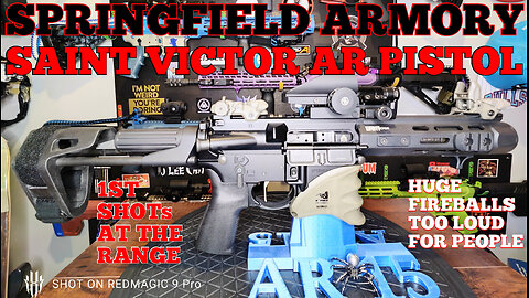 SAINT VICTOR PDW : SPRINGFIELD ARMORY | 190 ROUNDS AT THE RANGE : HUGE FIREBALLS | MODEL# STV955556B