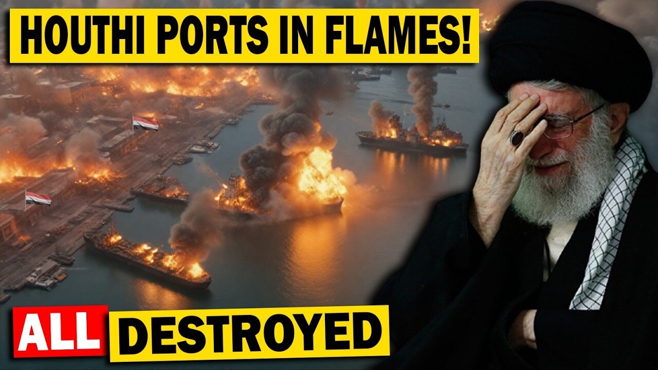 What a Night! 6 U.S. B-2 Stealth Bombers Finally Launch Massive Airstrike & Blew Up Houthi Ports