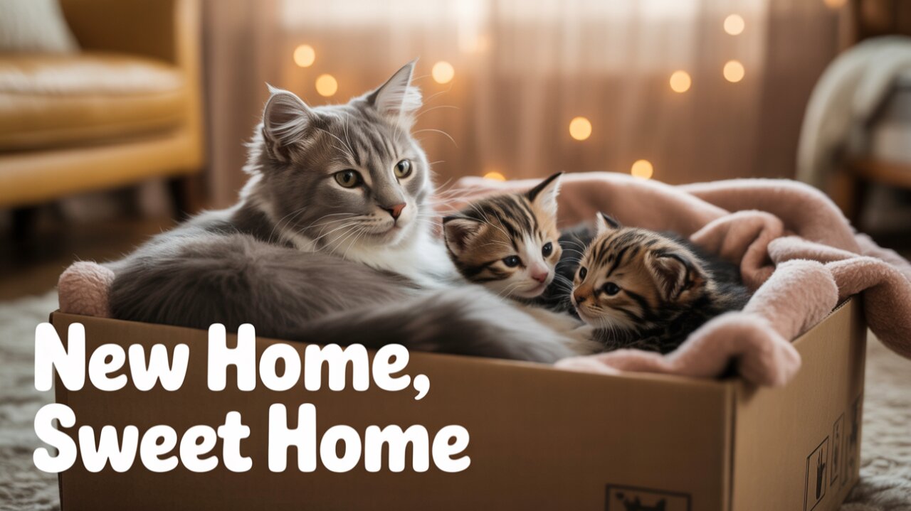 Kitten make new home for mom