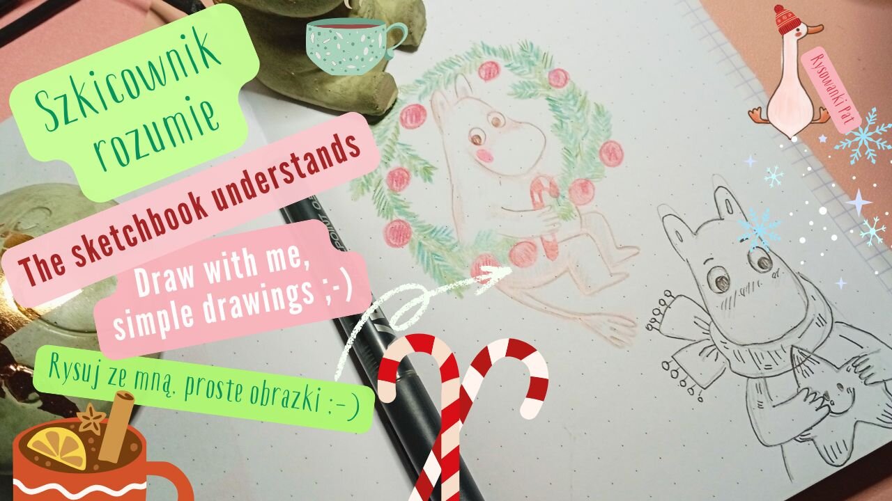 Christmas art ASMR🍄Moomin troll