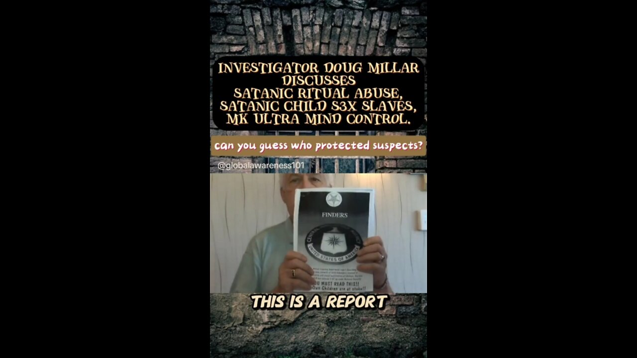 Doug Millar investigator for violent crimes against children in 20 states. FBI involved.